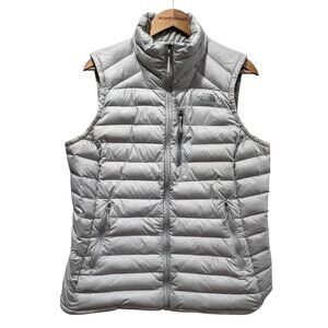 North Face Women's Morph Lightweight Full Zip Down Vest, Gray, L